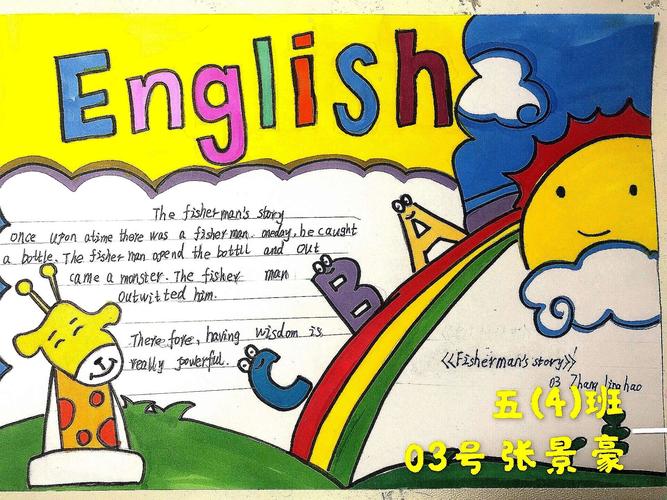 现在就来看看他们制作的五彩斑斓英文读书卡吧!