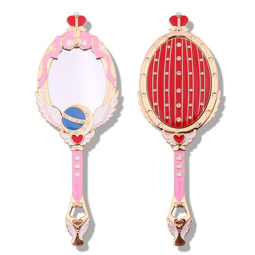 美少女战士手持化妆镜便携卡通镜子动漫可爱随身镜复古公主小镜子