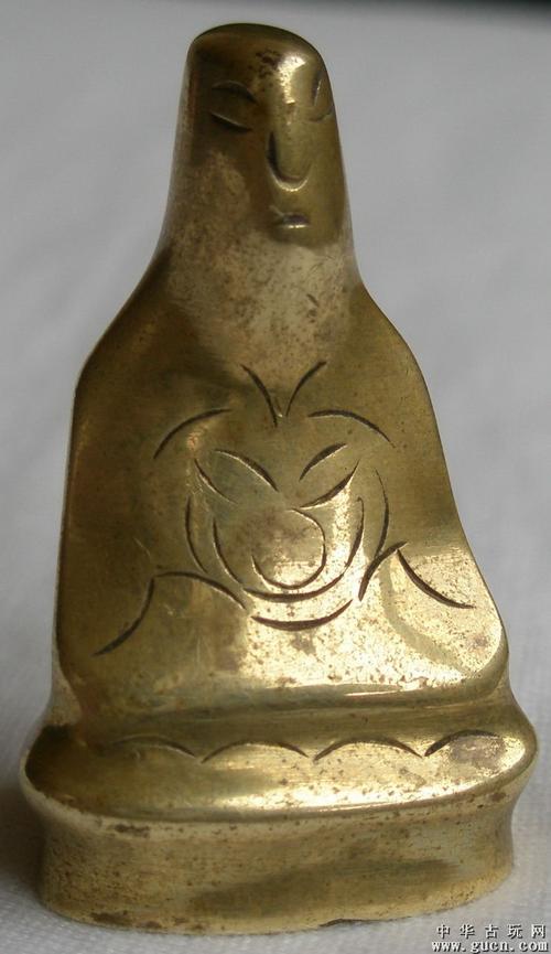 底部有(唐朝金库)字样佛像