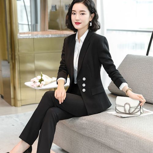 小西装套装女2021新款时尚职业装女士高端西装气质白领工装工作服