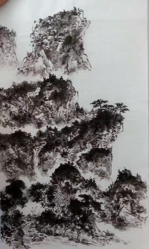 高山流水古韵传情,翰墨丹青溢彩飘香━━著名山水画家