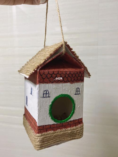 牛奶盒废物利用_牛奶_手工制作_鸟巢_diy_diy手工制作
