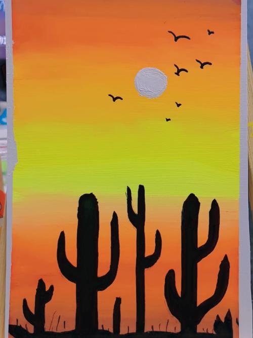 手绘 水粉渐变零基础学画画学不会算我输!_绘画_手绘