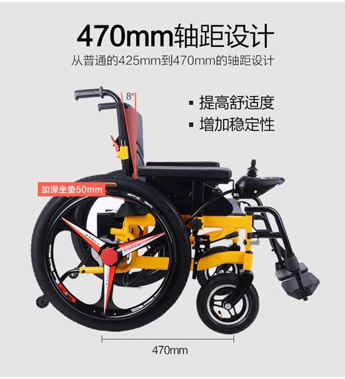 电动轮椅车 老年折叠便携四轮车残疾人智能代步车大轮轻便