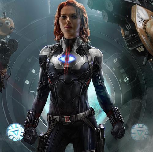 《复联4》早期概念图曝光,黑寡妇身穿银白色量子战衣,超霸气!