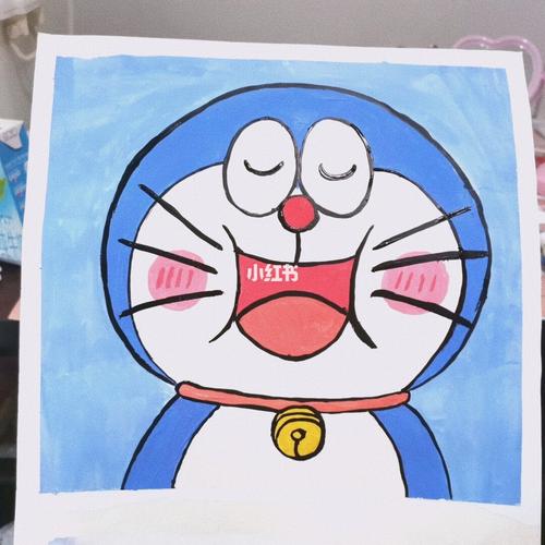 哆啦a梦#水粉画_水粉画_哆啦a梦怎么样_马利怎么样_水粉画_文化_绘画