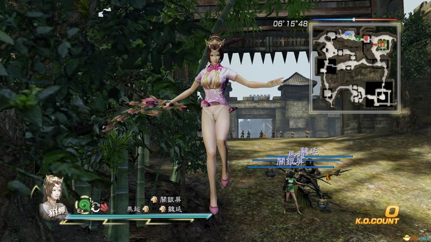 真三国无双7 with 猛将传 貂蝉蕾丝白内裤齐b旗袍mod