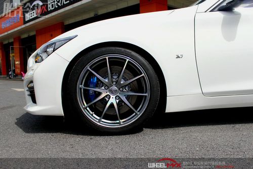 英菲尼迪q50安装日本rays g25幻彩色