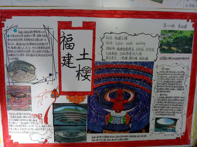 高一地理第二课堂活动——"多彩中国民居"手抄报展