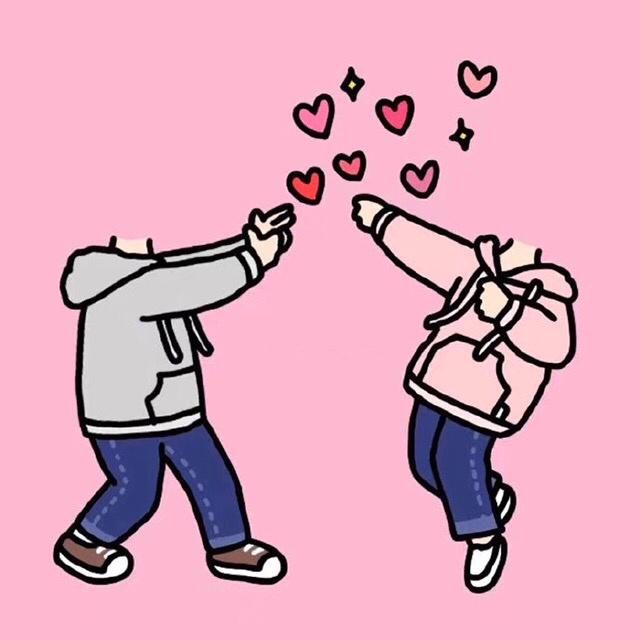 最新抠图情侣头像|快来保存吧