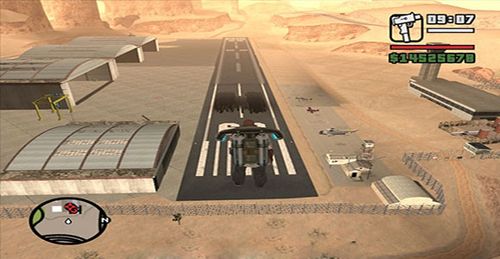 《侠盗猎车手:圣安地列斯》沙漠机场机棚扩大版地图mod