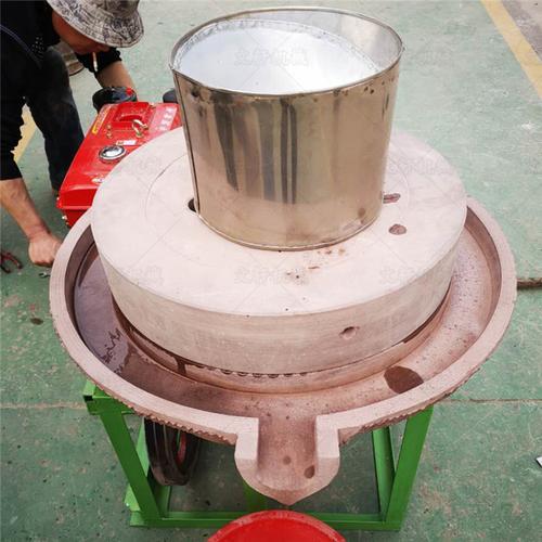 玉溪小型电动石磨面粉机 高效率电动石碾图片 豆腐豆浆石磨机