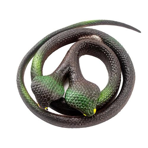 橡胶蛇 65cm长双头眼镜蛇 多款颜色可选仿真橡胶蛇 整人玩具