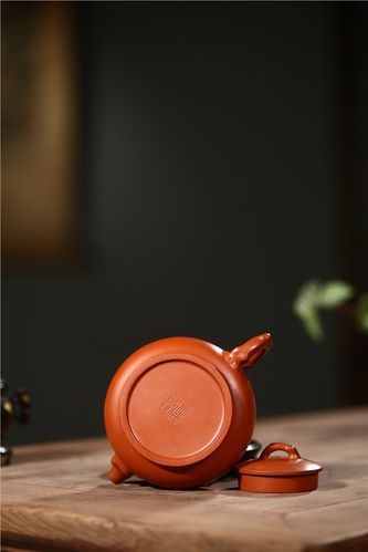 王志芳紫砂壶作品 原矿朱泥清风壶 320cc 国家级工艺美术师 王志芳