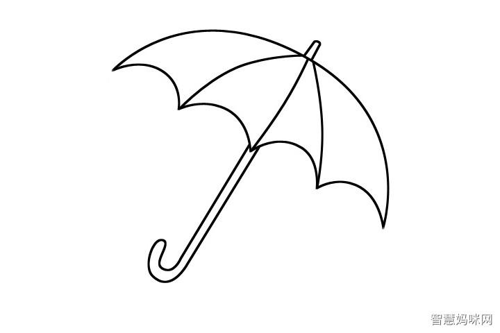 雨伞简笔画