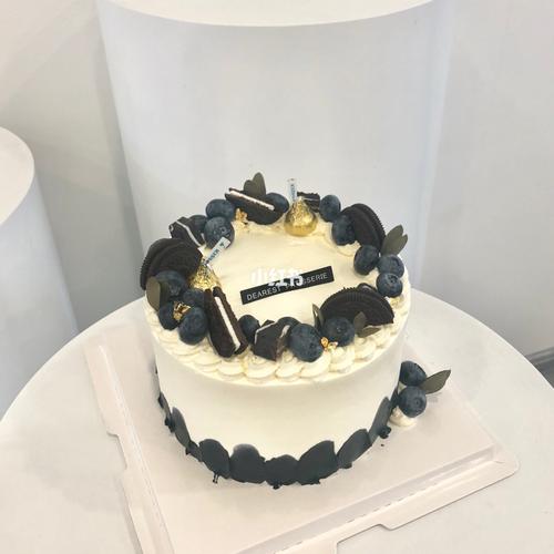 蓝莓蛋糕 男士蛋糕 简约蛋糕 爸爸生日蛋糕 男朋友生日蛋糕_蛋糕_生日
