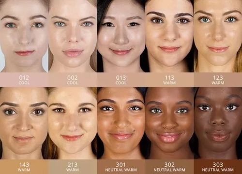 002#:红润有血色的明亮肤色,粉调二白,适合白皙肌肤.