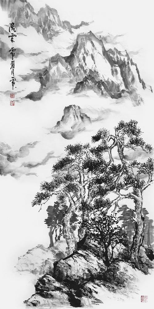 金丙申【国家一级美术师】山水画作品