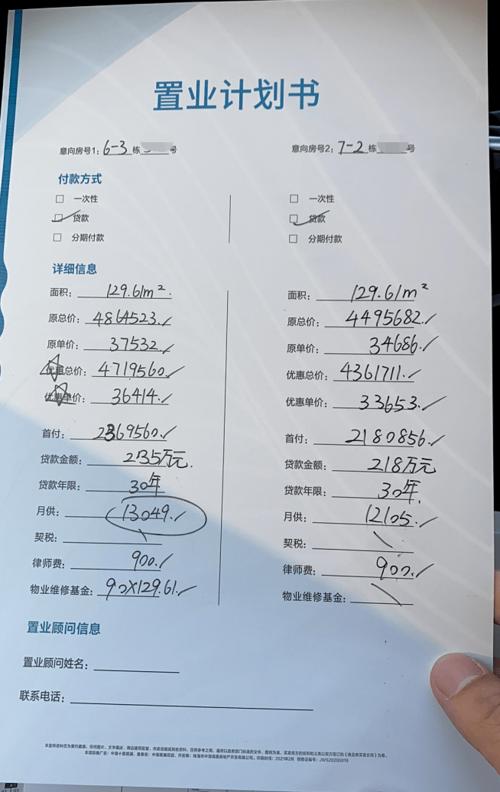 中海十里观澜置业计划书