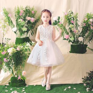 六一儿童礼服公主裙蓬蓬裙钢琴表演服小主持生日晚礼服夏季