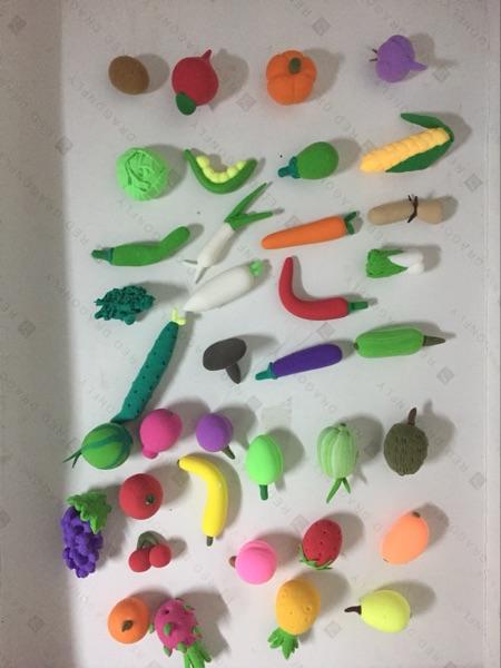 蔬菜水果玩具粘土作品成品手工过家家diy3岁4岁粘土