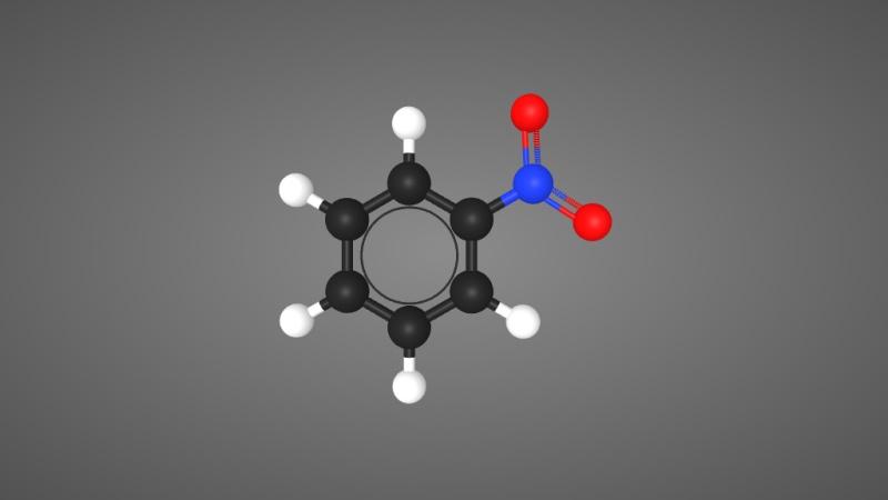 硝基苯分子结构模型
