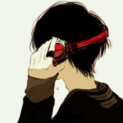 戴耳机男孩图片动漫头像