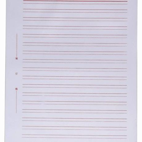 16开55页单线双线信纸方格稿纸19*26cm