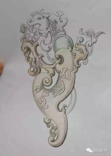 玉雕师珍藏的仿古设计图搞!太美了