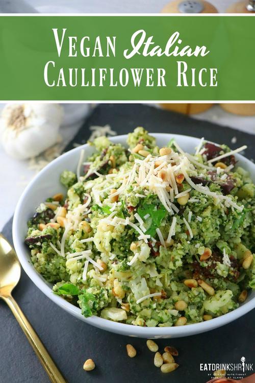 vegan italian cauliflower rice