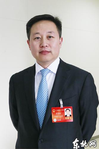 全国人大代表,黑河市市长张恩亮.东北网记者 魏义松 摄