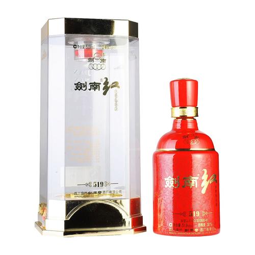 剑南春剑南红38度519毫升