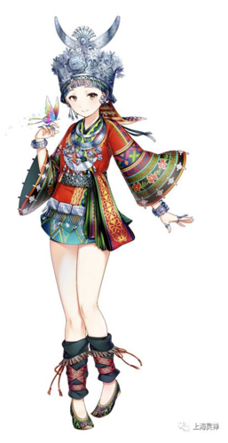 最传统牵手最时尚:苗族美神"仰阿莎"动漫形象发布