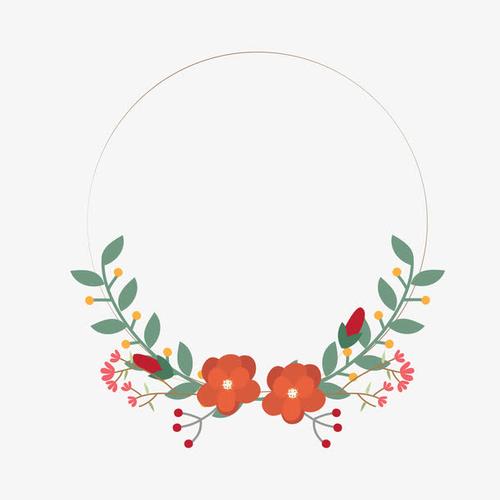 手绘/卡通 卡通元素 > 小清新装饰花卉边框  收藏 [声明] 觅元素所有