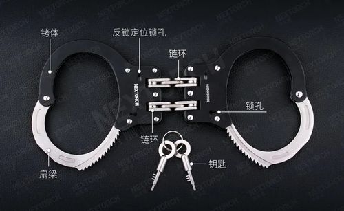 新品上市纳丽德双链金属手铐牢固加倍约束力更强组图