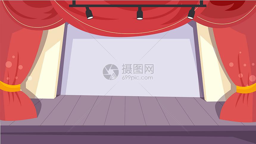 舞台背景插画图片下载-正版图片401714365-摄图网