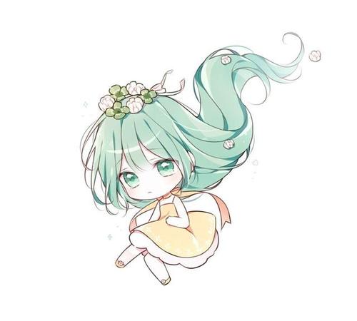 q版动漫人物绘画,线条流畅简洁,琉璃般的大眼睛灵动可爱极了