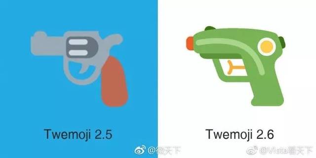在对待枪这个emoji表情上苹果微软twitter截然不同的态度体现了什么