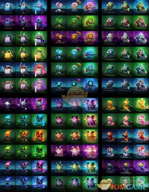 以下是本期稀有蛋可以获得的所有的小小英雄图鉴