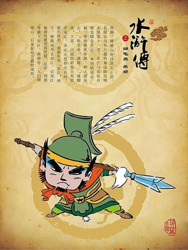 q版水浒一百单八呆萌版 水浒传 角色设计 涛仔漫画 原创作品