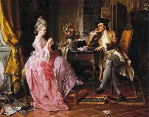 蓬巴杜夫人与路易十五