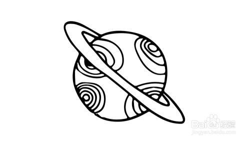 土星怎么画好看