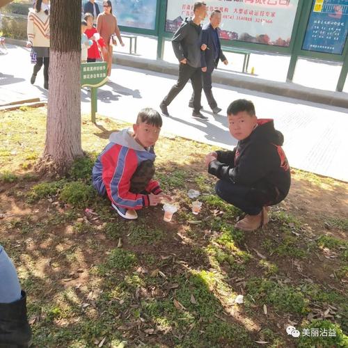 不文明行为曝光随意践踏绿化带花草毁容很受伤