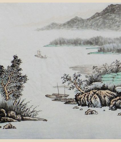 手工 水墨山水画手绘国画办公室客厅中式书画挂画原稿手写真迹纯