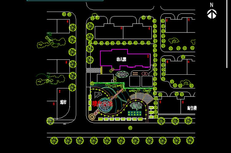 cad中学小学幼儿园cad