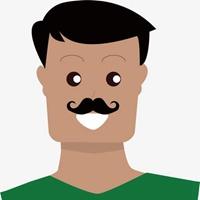 卡通八字胡须头像_微信头像图片大全