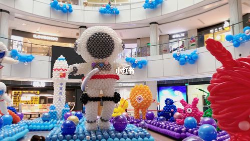 商场美陈|太空主题气球展_商场_派对_气球美陈_出行