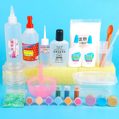 史莱姆材料包套装水晶泥制作全套便宜少女做泥的材料起泡胶材料