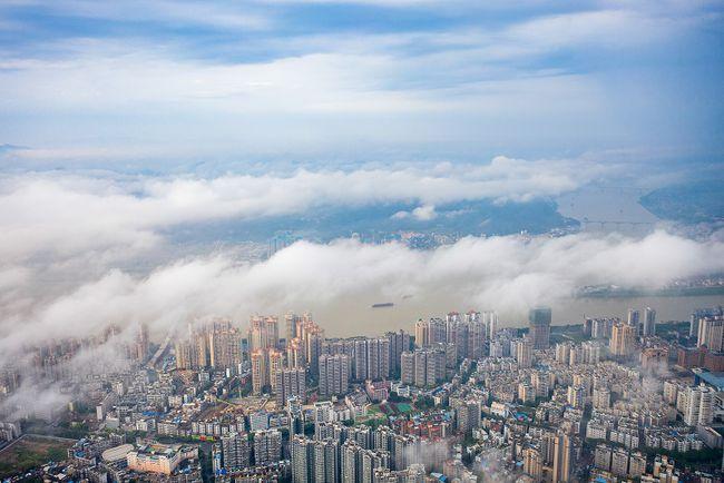 广西梧州:山城水都云雾间(图)|广西壮族自治区|梧州市