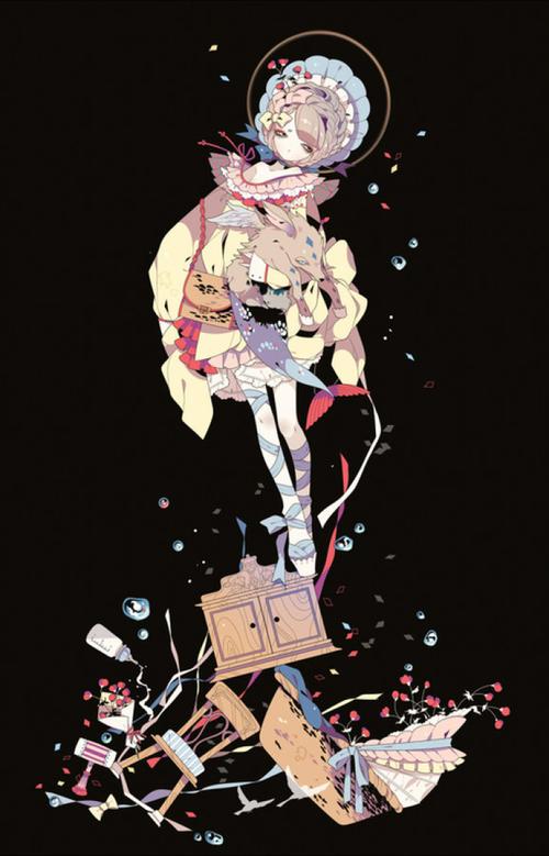 插画师【keeggy】傀儡童话 诡异 黑故事 人偶娃娃 二次元 黑暗 哥特风